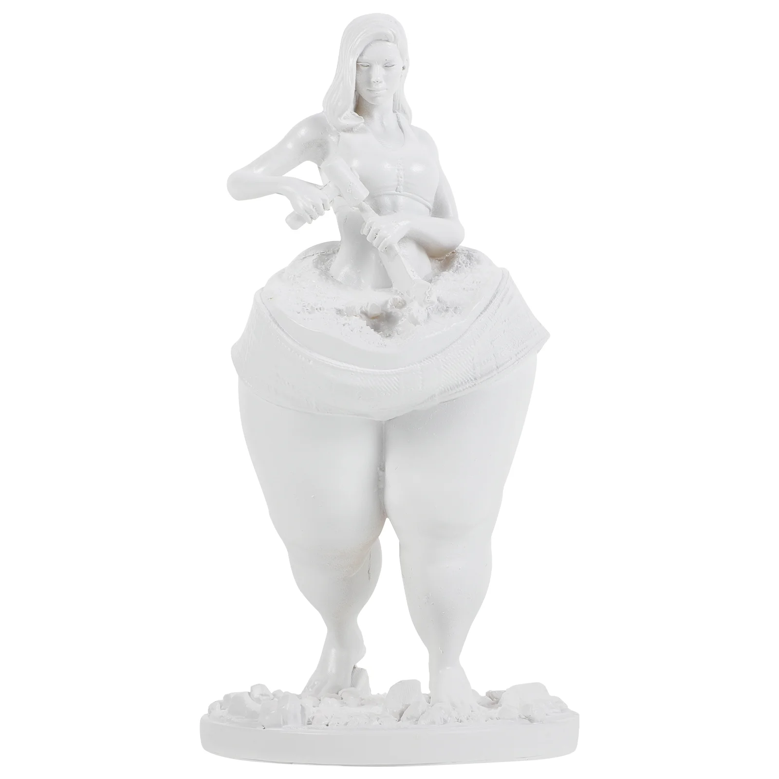 

Statue Resin Fitness Home Furnishings Goddess Women Ornament Carving Woman Figurine Artistic Figurines Decor