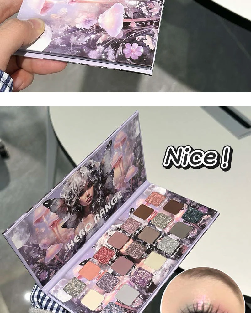21-Color Chameleon Flashing Eyeshadow Palette Cold Moon Multi-functional Matte Shimmer Glitter Pigments Long-lasting Makeup