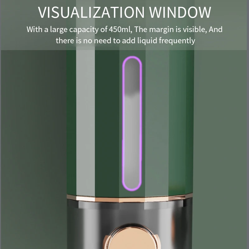 Wall-Mounted Manual Soap and Sanitizer Dispenser