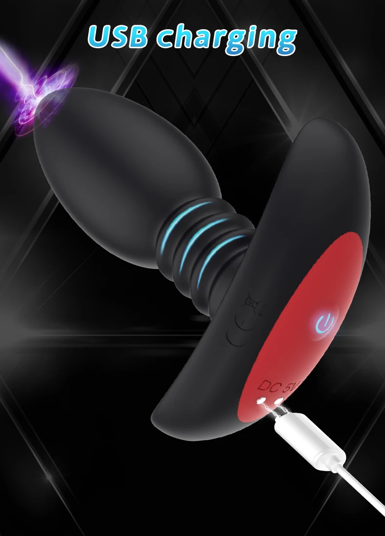 Vibrating Anal Plug With Wireless Remote Control For Prostate_voghion.com