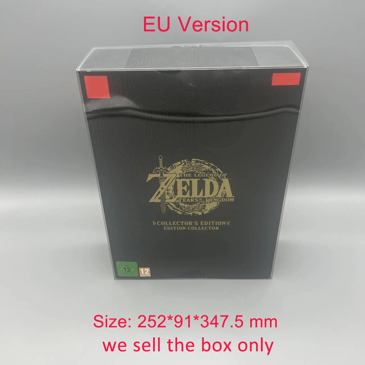 Scatola Di Copertura In Pet Trasparente Per Switch Ns Per La Leggenda Di Zelda: Tears Of Kingdom Collector'S Edition Version Game Storag