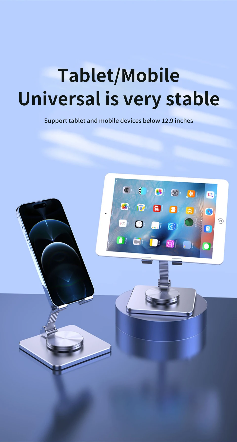 New Aluminum Alloy Mobile Phone Holder Tablet Support Portable 360 Degree Rotatable Folding Stand Universal Desktop Lazy Bracket 10 Sd2167d7c65b84b8fb8954fc3665d28cct