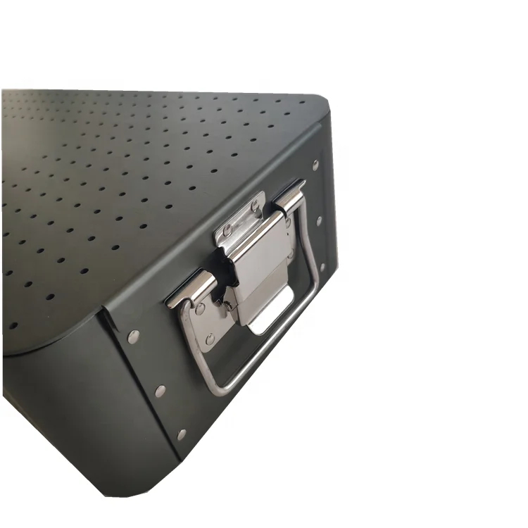 

Reusable Large Laparoscopic Disinfection Box,Aluminum Sterilized Container,Sterilization Trays