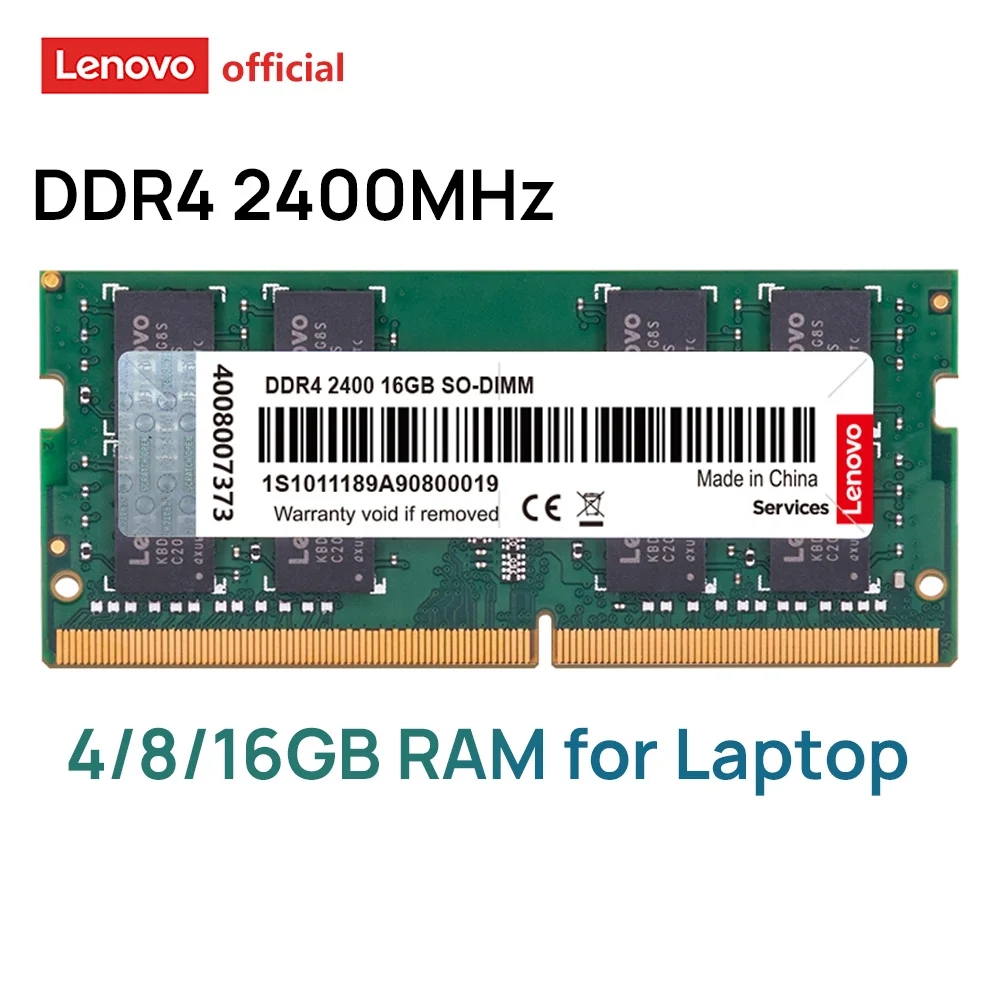 Mémoire RAM DDR3L 4GB 8GB Pour Ordinateur Portable Lenovo - 1600MHz - Neuf Sous Blister