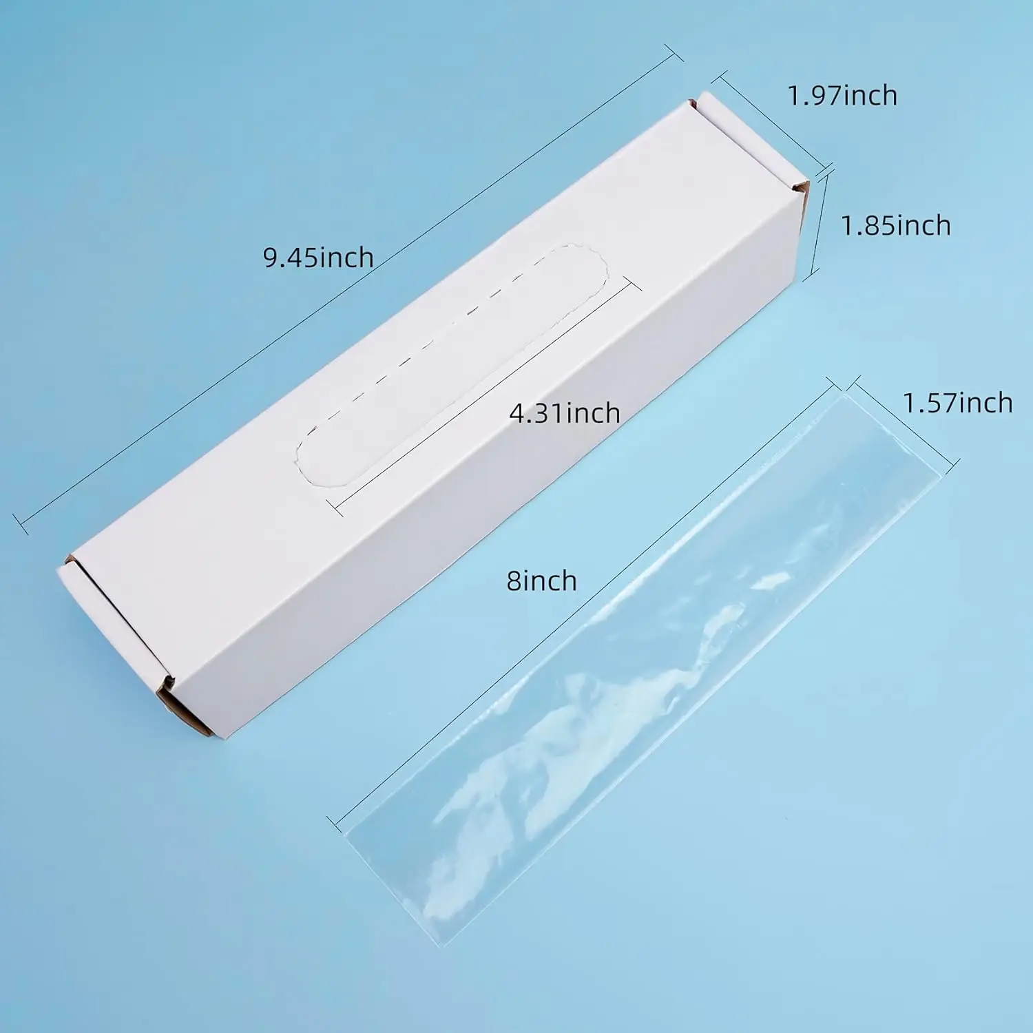 500 pieces disposable plastic contamination cover for teeth for digital X-ray sensor