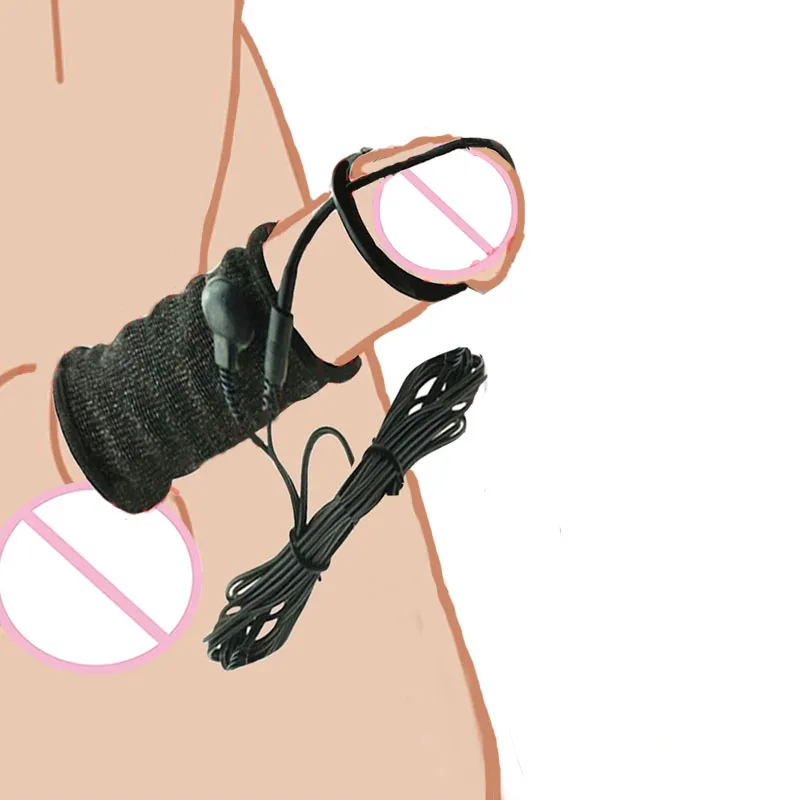 Electro Sex Toys E stim Electrosex Electrostimulation Anal Butt Plug Electric Shock Penis Cock Ring Stimulation Electro Sex Cockring BDSM Toys