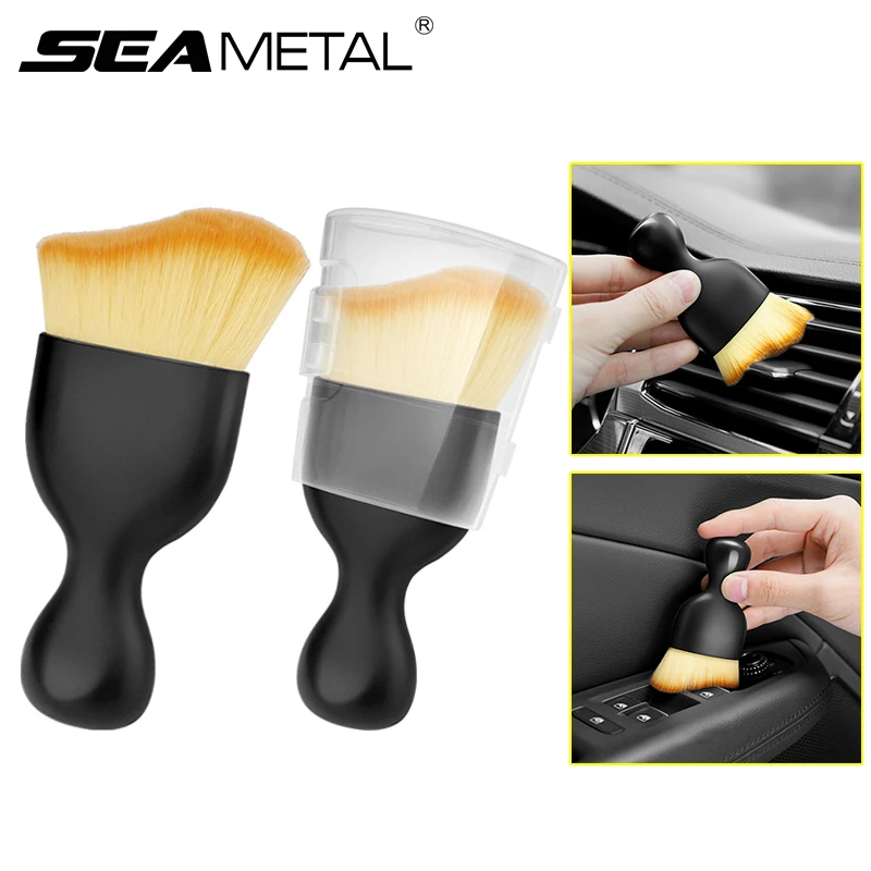Car Interior Cleaning Brush Ultra-Soft Scratch Free Duster Sweeping Brush Air Vent Car Detailing Gap Dust Removal Tool