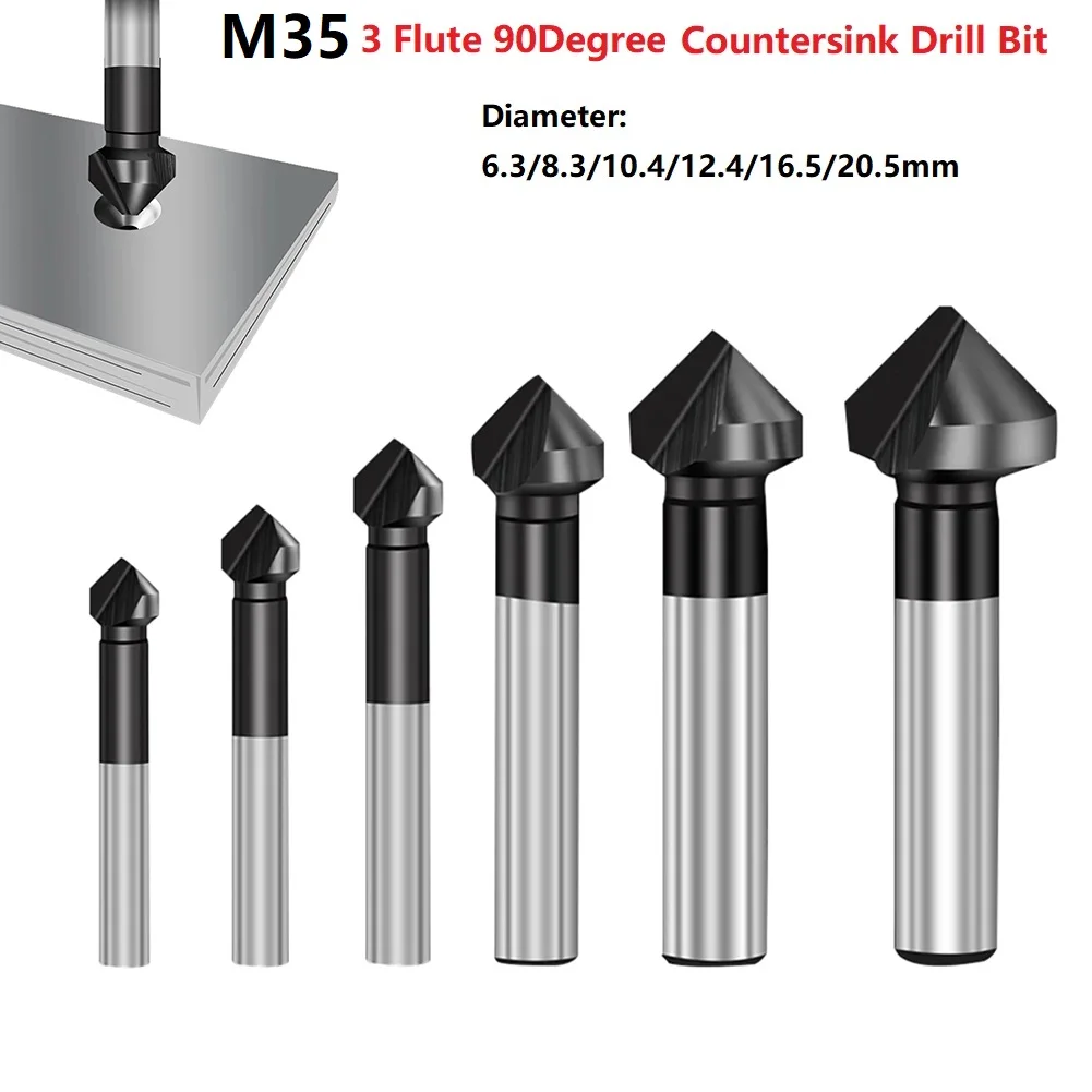 Countersink and Deburring Tool Set, 3 Piece