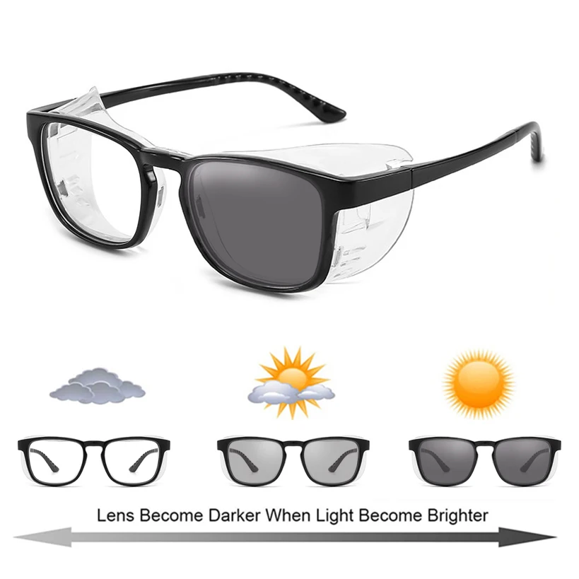 

Photochromic Sunglasses with Polarized Surrounded Silicone Goggles, Night Vision Cycling Eyewear, Dust and Windproof, New