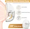 Breast Pump Electric Wearable Handsfree BPA Free Powerful Suction 4 Mode & 12 Level Low Noise Invisible Wireless Breastmilk Pump 5