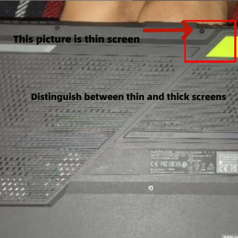 Copertura Posteriore LCD + Cornice Nera Per ASUS ROG Strix G513 G533 Serie