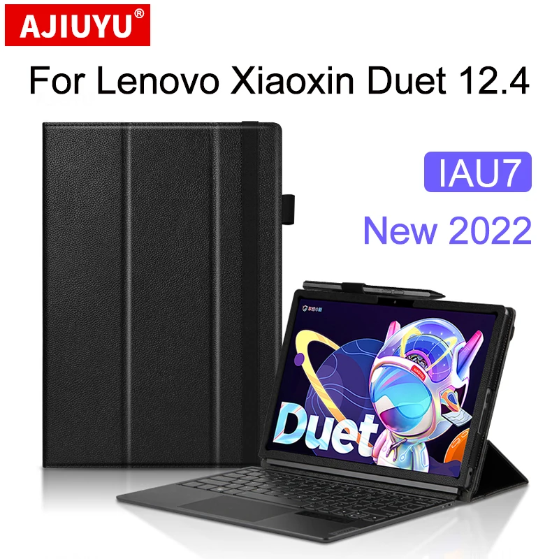 

Чехол для Lenovo XiaoXin Duet 2022 12,4, защитный чехол из искусственной кожи для Yoga Duet 12,4 дюймов, защитный чехол для планшета IAU7
