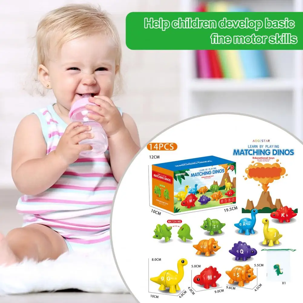 

Toy for Little Hands to Grasp Educational Dinosaur Toys for Toddlers Alphabet Learning Games Cognition Sorting for Boys