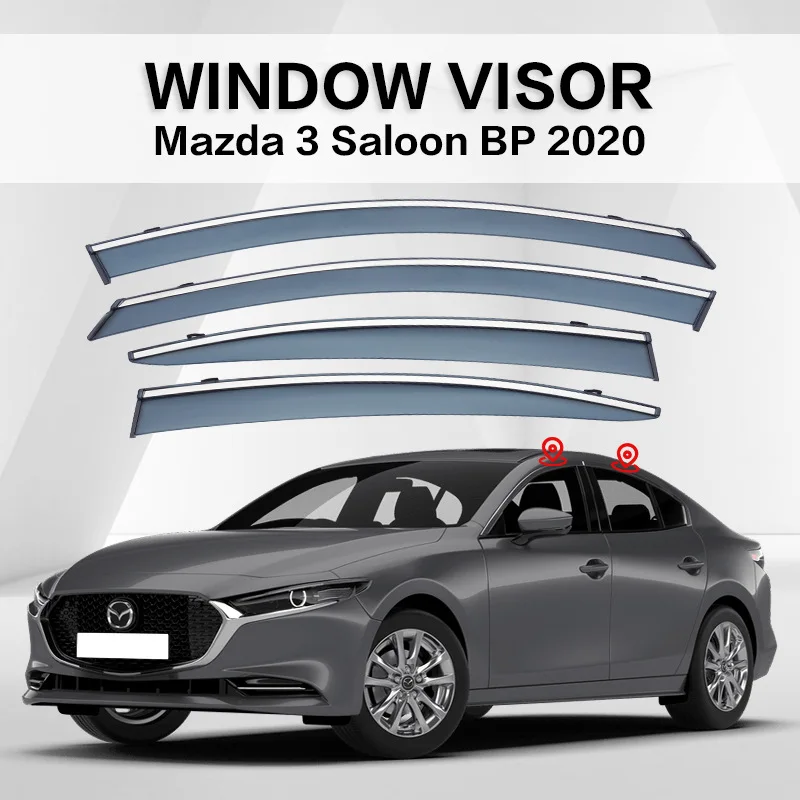 

For MAZDA 3 BK BL BM BP Window visor Weather Shield Side Window Deflector Car windshield weather shield Car accessories