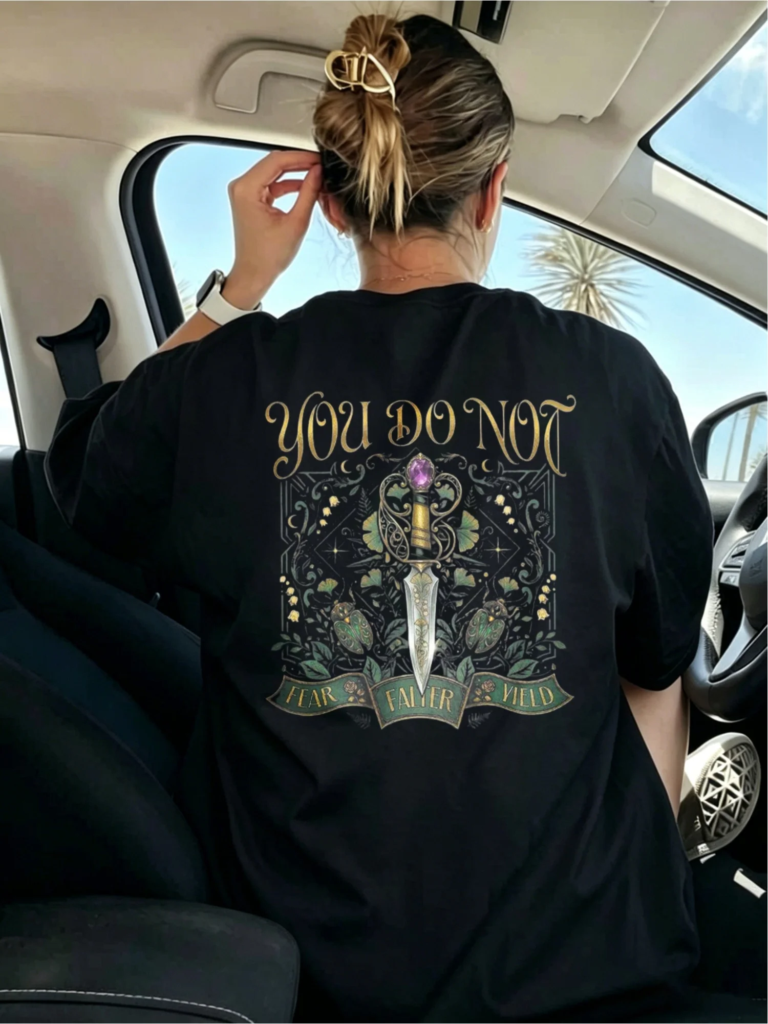 NEW Fashion Comfort Color You Do Not Fear Falter Yield Shirt Bookish Fantasy Tee Night Court