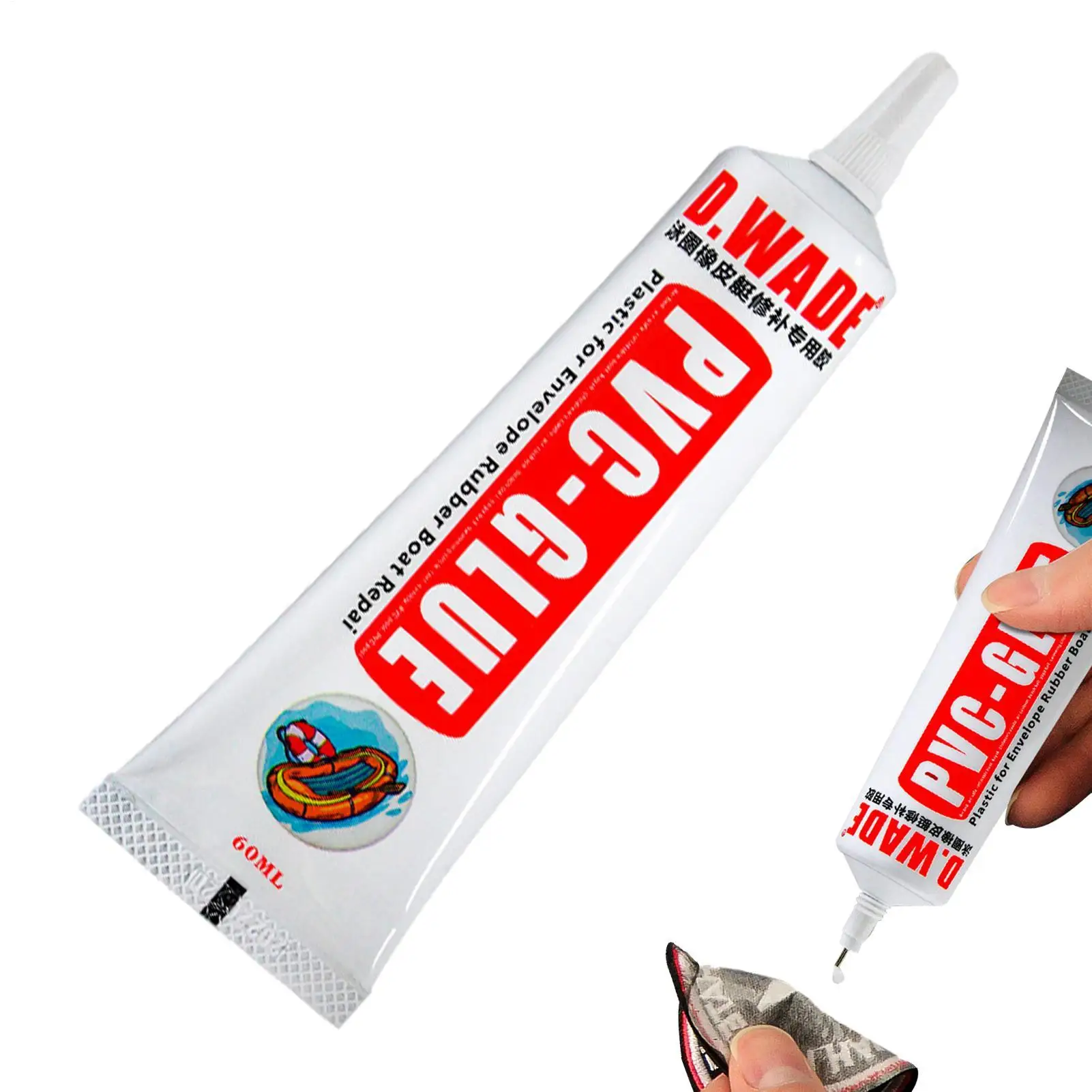 Strong PVC Adhesive Inflatable Boat Repair Glue 60ml Waterproof PVC Repair Glue For Kayak Inflatable Toy PVC Boats Swimming Ring
