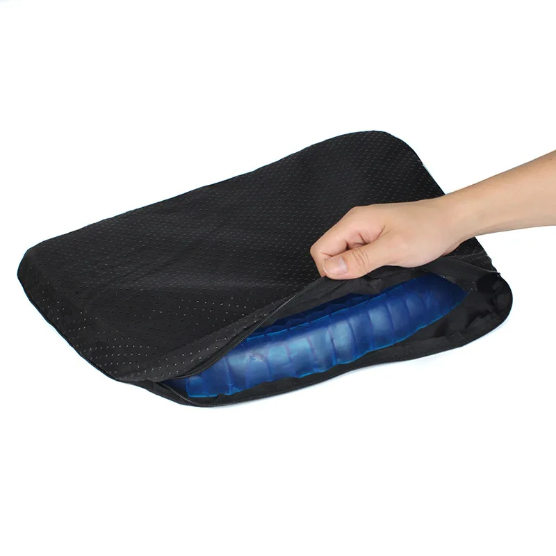 3D Breathable Chair Sitter Latex Silicone Gel Cushion Honeycomb Summer Ice Cool car Cushion Orthopedic Seat Pad Drop shiping 2