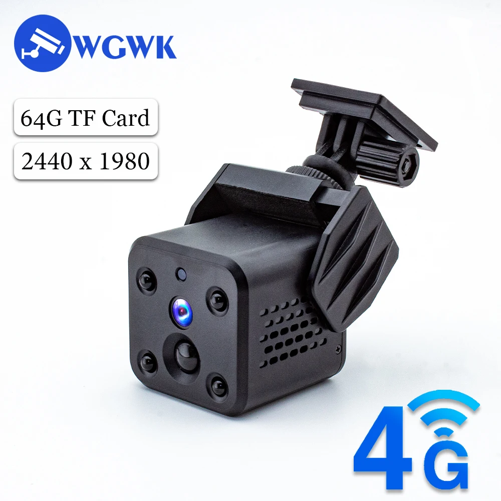 Security Camera 4MP Mini Camera WIFI IR Night Vision Human Motion Detection Alarm Surveillance Built-in 3000mAh Battery Security Protection