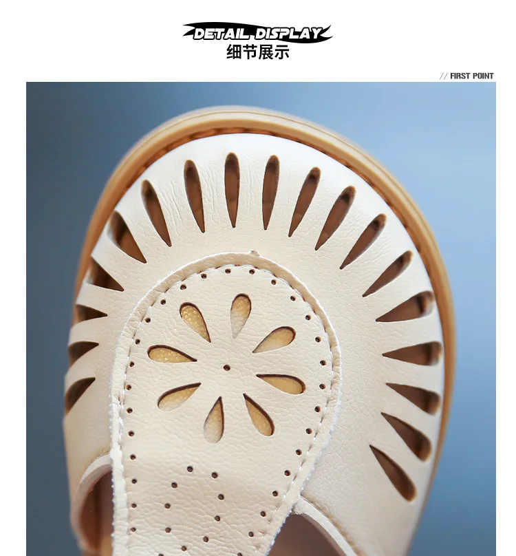 Children Sandals Kids Shoes Kids Sandals Beach Shoes Girls Sandals Children's Hollow Soft Sole Shoes Carved Fashion Princess Shoes Beach Cut-outs Princess