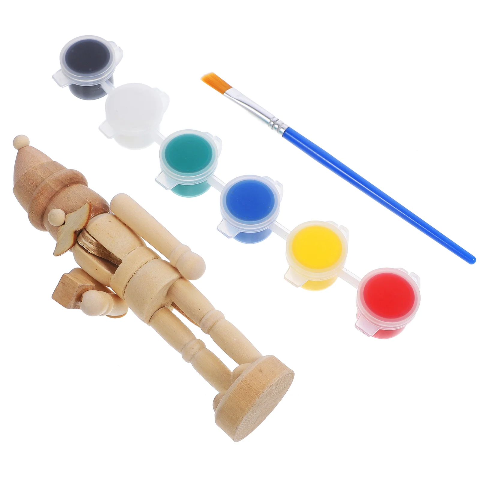 

Doodle Nutcracker Puppet Christmas Ornament Painting Kit Wooden DIY Ornaments Home Decorations