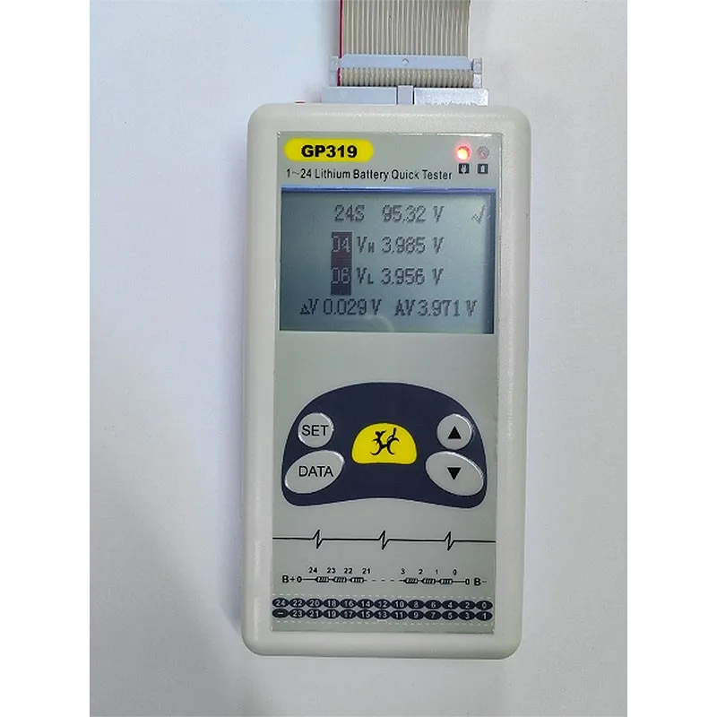 YYHC-319 1-24S Lithium Battery Tester Battery Voltage Tester with Tool Box Enables Quick Measurement