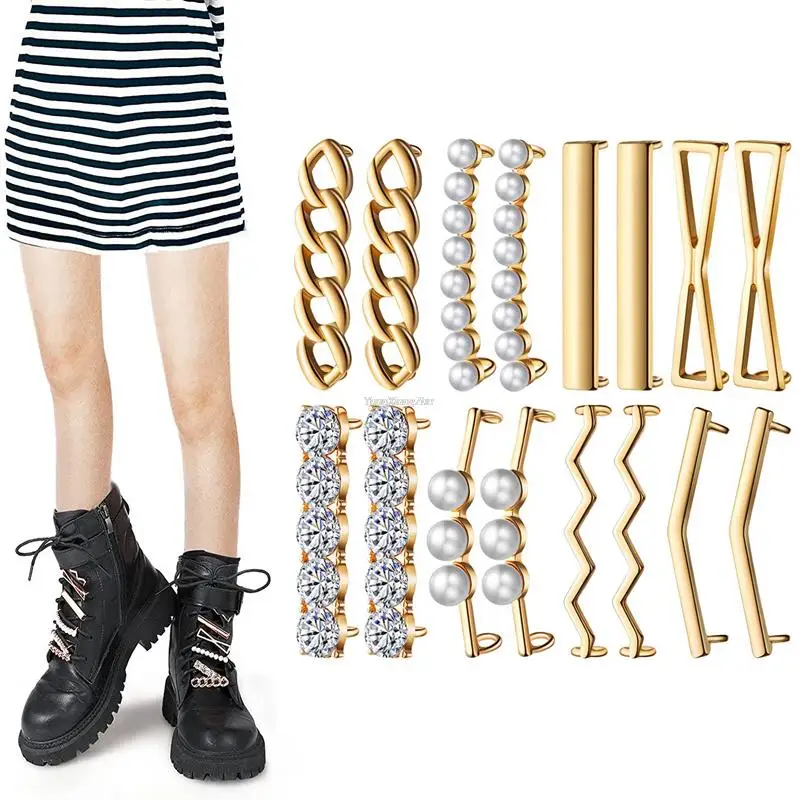 Fashion Sneakers Shoelaces Decoration Metal Shoelace Buckle DIY Shoes