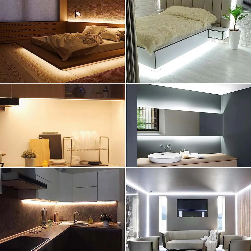 รูปสินค้า LED Strip Light 3 มม. ยืดหยุ่น แสงอุ่น ติดตั้งง่าย
