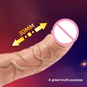 Telescopic Vibrating Thrusting Realistic Dildo Female Masturbation With Suction Cup Heating Penis Remote Control Dick For Women 2