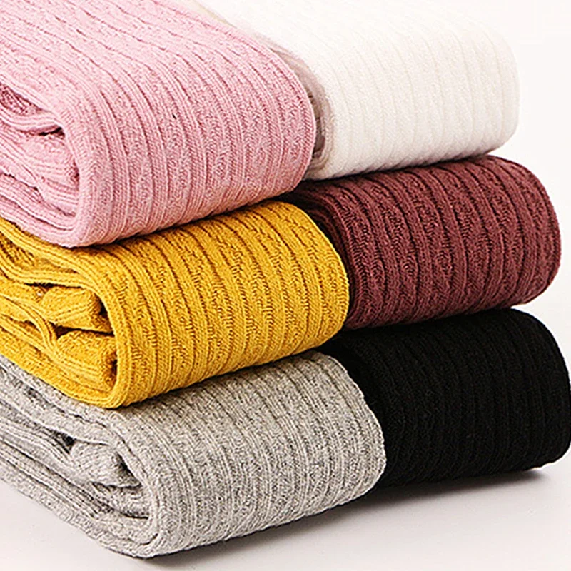 Baby Girl Tights Warm Leggings Kids Pants Solid Cotton Child Pantyhose Casual Stockings Girls Toddler Dance Winter Clothes 0-8Y kids pantyhose solid color pantyhose toddler tights kids leggings