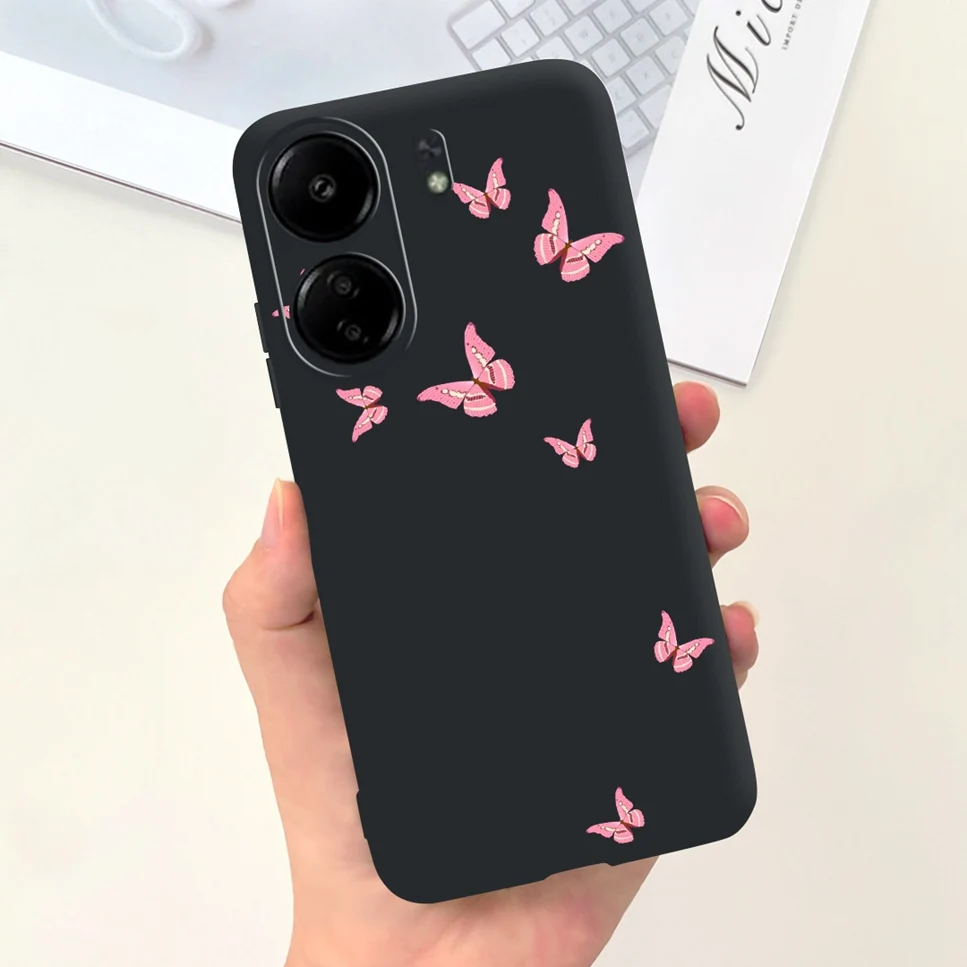 For Xiaomi POCO C65 Case Cute Cartoon Cat Painted TPU Silicone Back Cover For Xioami POCO C65 POCOC65 C 65 6.74 Phone Case Funda
