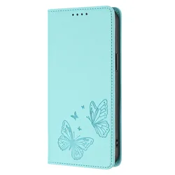 Magnetic Flip Leather Wallet Case with Butterfly Flower Design - Honor 500 5G (YB1023)
