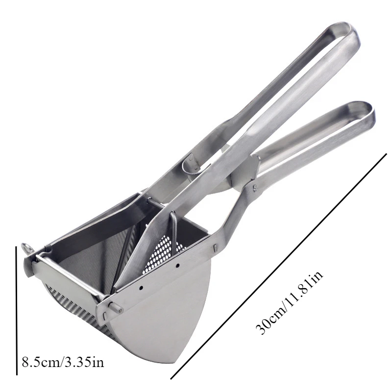 Large stainless steel manual juicer large capacity fruit press kitchen hand press potato cooking and mud pressing tool