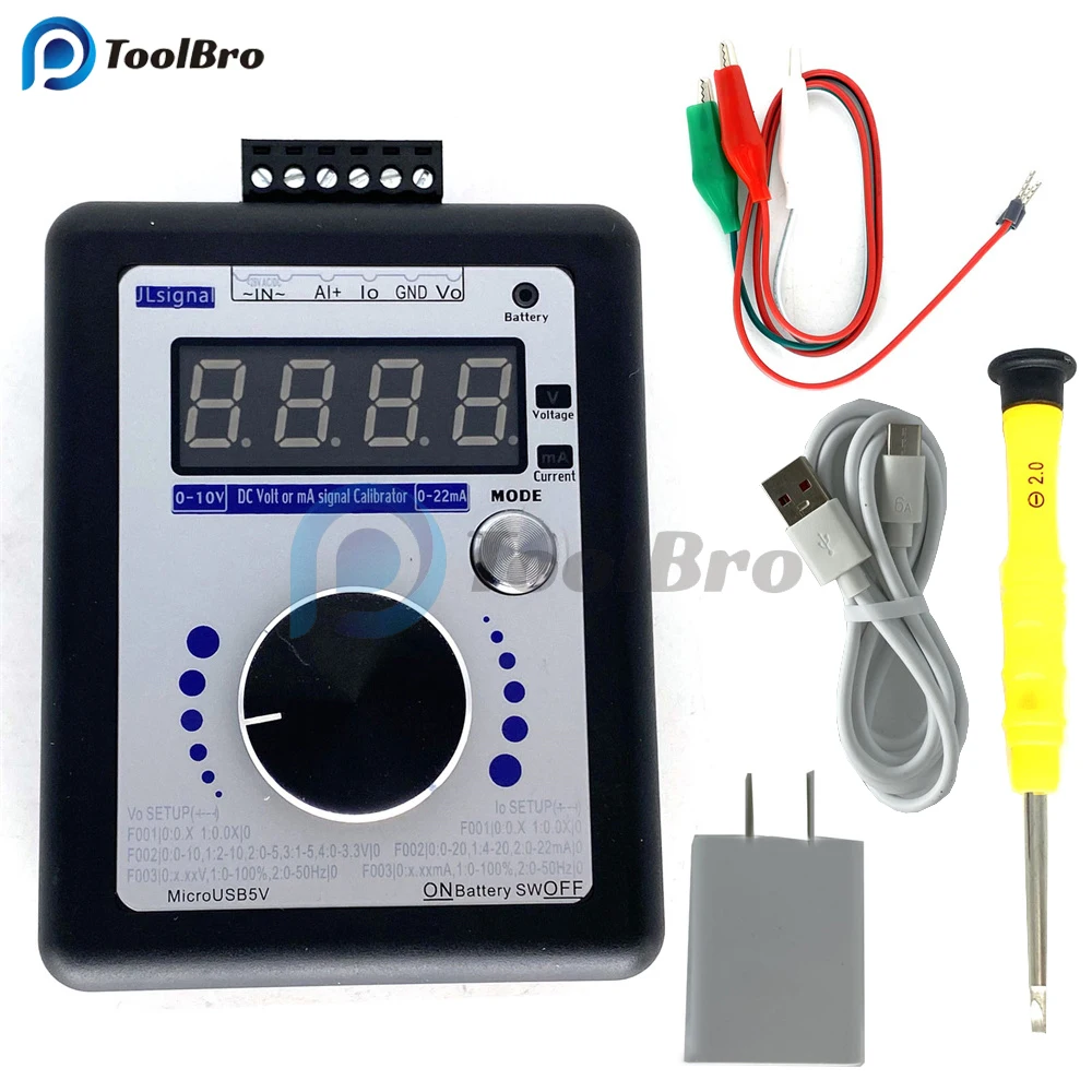 Calibratore Di Processo Portatile 0-5V/0-10V E 0-4-20mA Alta Precisione