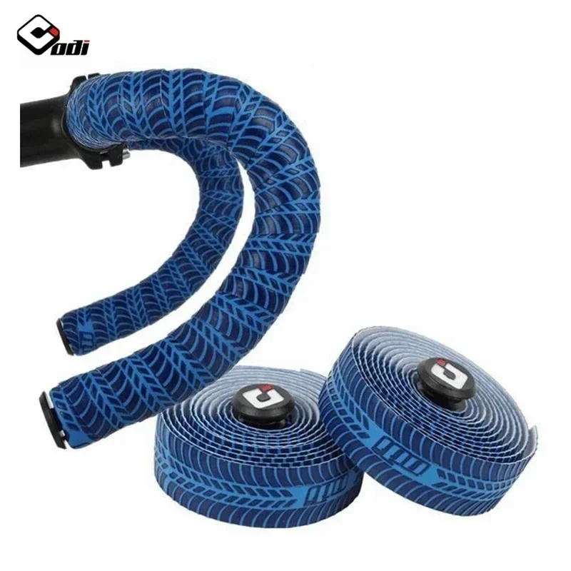 ODI Road Bike Bar Tape Anti Slip Bicycle Handlebar Cover Tire Pattern Gravel Speed Race Handles Wrap Bar Ribbon Bike Accessories