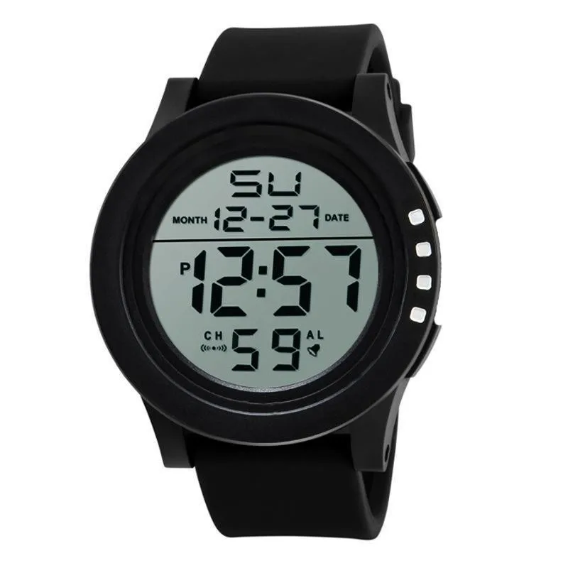 Men's Electronic Watch, Fashionable Large Dial Multi-functional Sports Electronic Watch