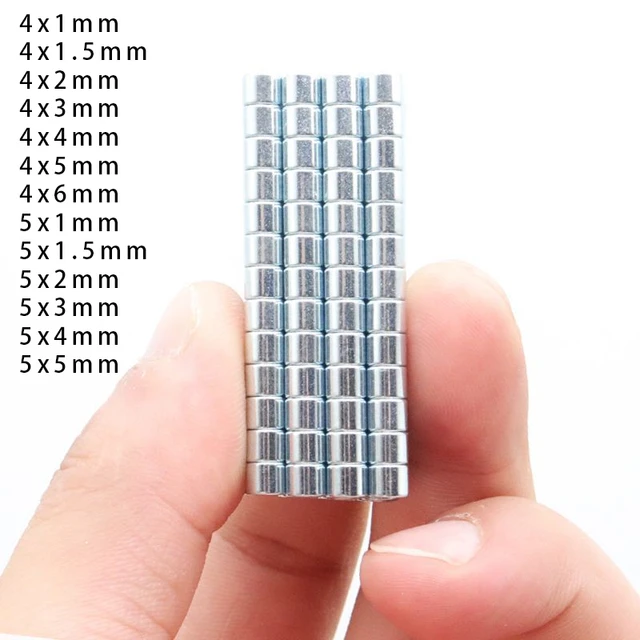 Paquete de imanes de Neodimio 4x2 mm (50 unidades)