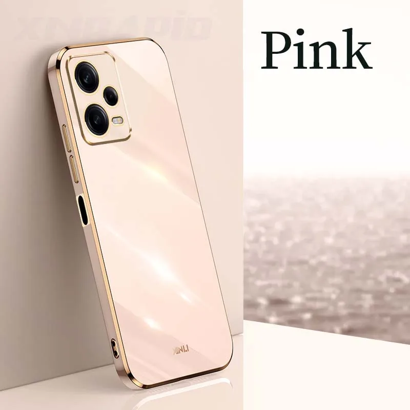 6D Straight Edge Plating Soft TPU Phone Case