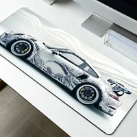 Tapis voiture blanche – Grand tapis gaming 2