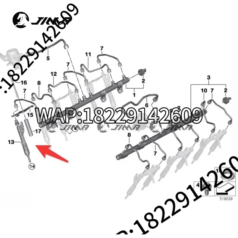 롤스로이스 RR11 RR12 RR31 N74 V12 385km용 OE 13538648189 연료 인젝터 노즐 인젝터 밸브
