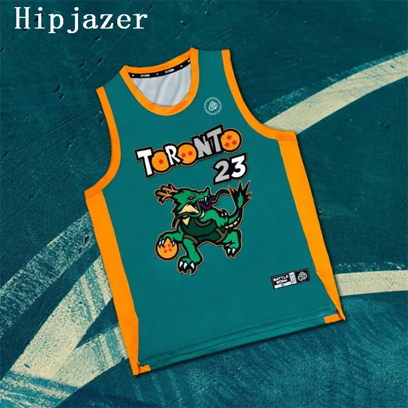 Nueva camiseta de baloncesto Cosplay Europe Design Canada Toronto n.° 23 Camisetas de baloncesto Impresión por transferencia térmica