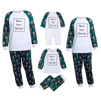 2025 New DIY Add Own Personalized Father Mother Children&Baby Sleepwear Christmas Pajamas Clothes Family Matching Outfits Custom 2