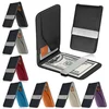 Free ship Fashion Men's Leather Money Clips Wallet Multifunctional Thin Man Card Purses Women Metal Clamp For Money Cash Holder 1