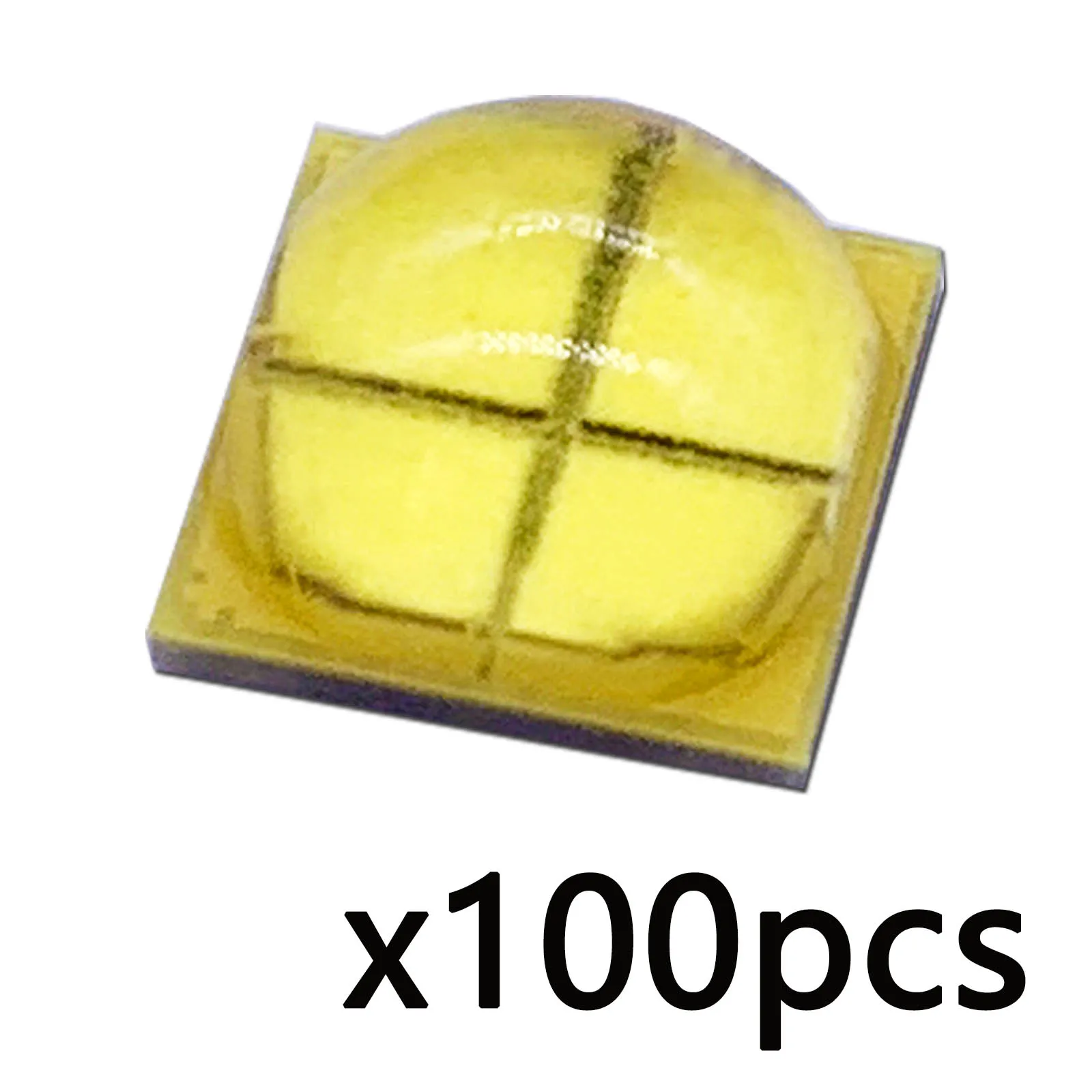 

LED COB Lamp Beads 100pcs 20W DC12-13.5V White Light 6000K 1500mA 2000lm for LED Flashlight Light Source Accessories DIY