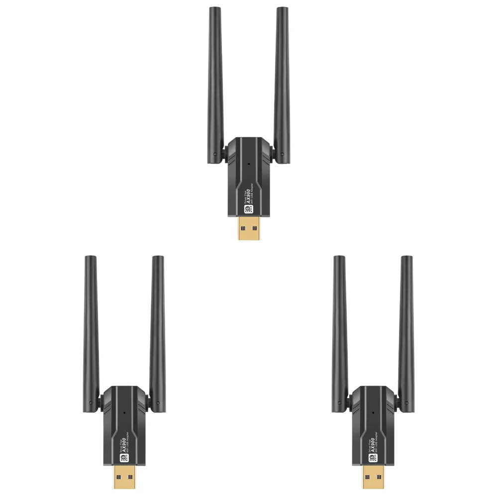 PC 노트북 태블릿용 네트워크 카드, 900Mbps USB 와이파이 6 어댑터, 듀얼 밴드 2.4/5Ghz