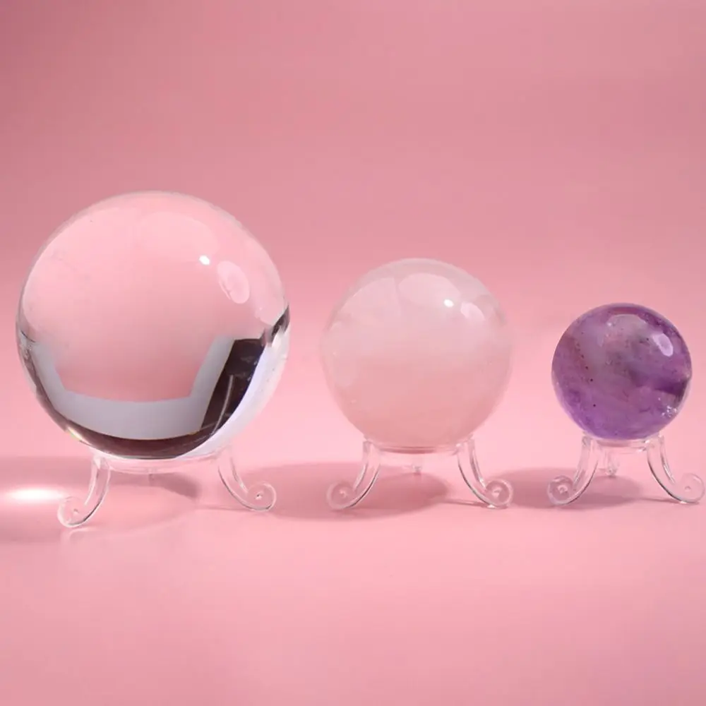 Crystal Ball Base Acrylic Transparent For Ball Glass Crystal Sphere Base Display Stand Glass Holder Clear Supporter 1pc