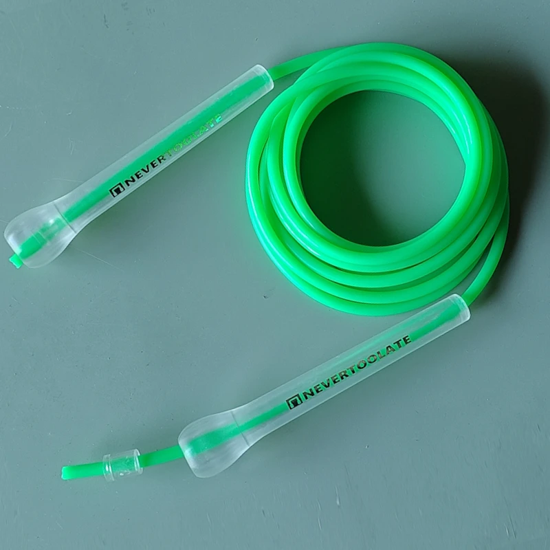 NEVERTOOLATE JR093 ABS HANDLE TRANSPARENT 3.2m x 5.3mm jump rope change rope pvc skip component heavy speed