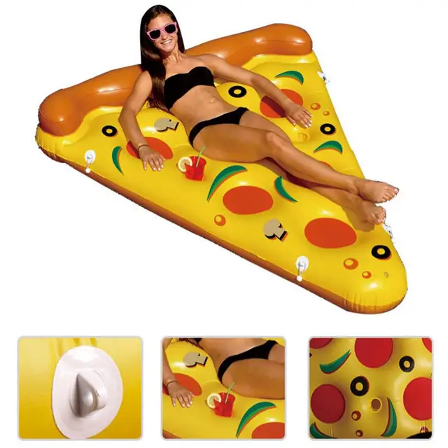 Simple Pizza Pool Water Hammock Lounges Pool Float Stable  Multifunction 2