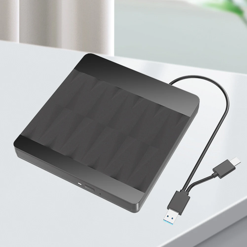 CD 버너 USB 3.0 C 타입 외장 광학 드라이브, 플러그 앤 플레이 CD 녹..