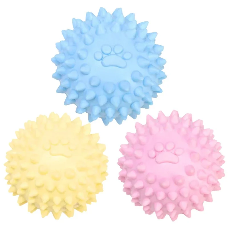 

Interactive Pet Environmentally Friendly Non-toxic Molar Cleaning Tooth Footprint Small Ball Toy Dog Bite Toy Accessories Puppy