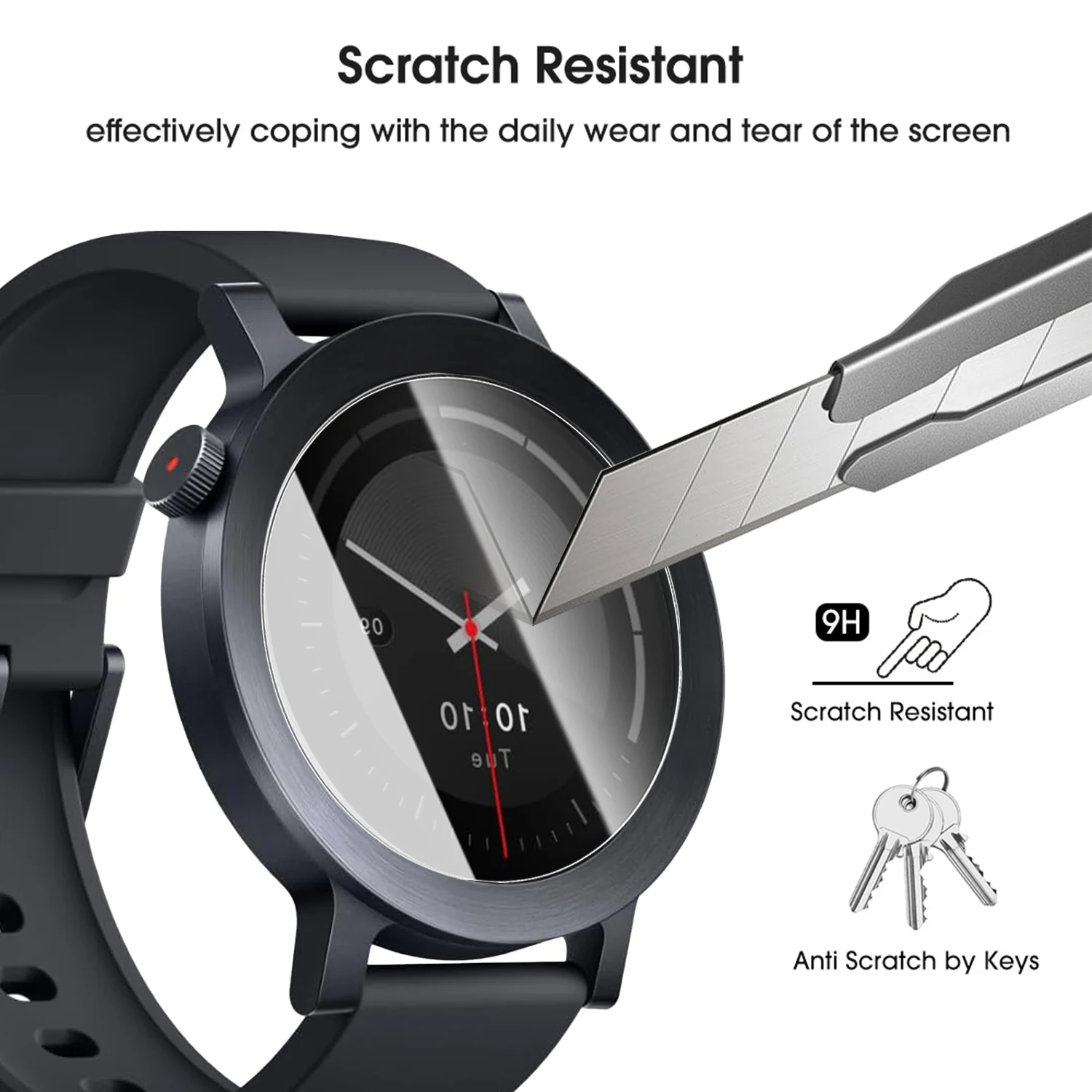 Premium Screen Protector for CMF Watch 3 Pro - 9H Hardness Tempered Glass Film (1-5 Pack)
